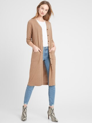 Knit Button-Front Cardigan | Banana Republic Factory