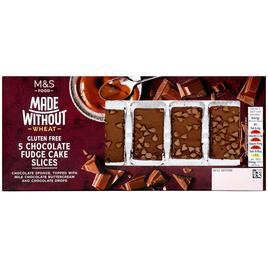 M&S Made Without 5 Chocolate Fudge Cake Slices | Ocado | Ocado