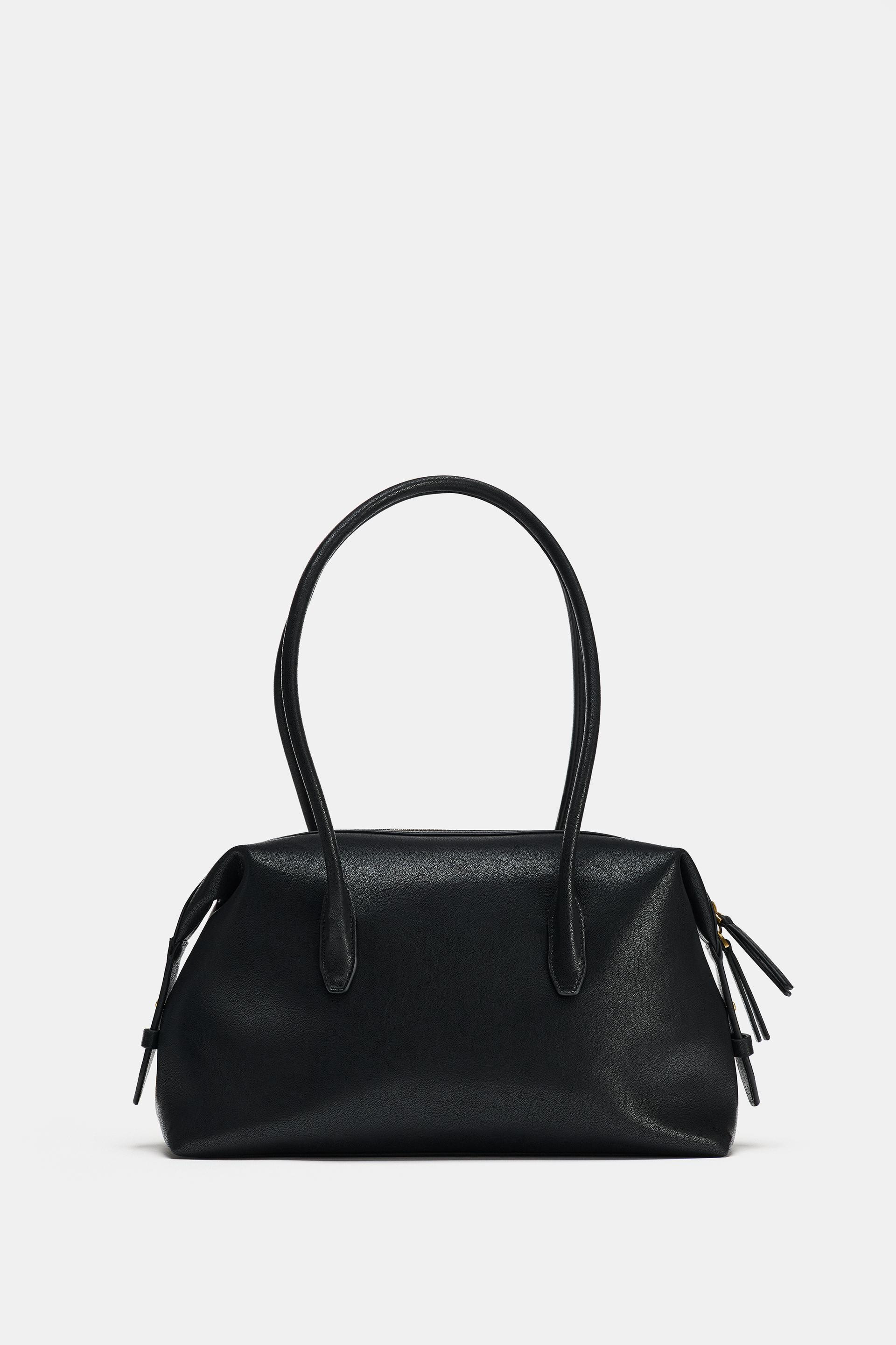 Zara - Elongated Shoulder Bag - Black - One Size Only - Woman | Zara US