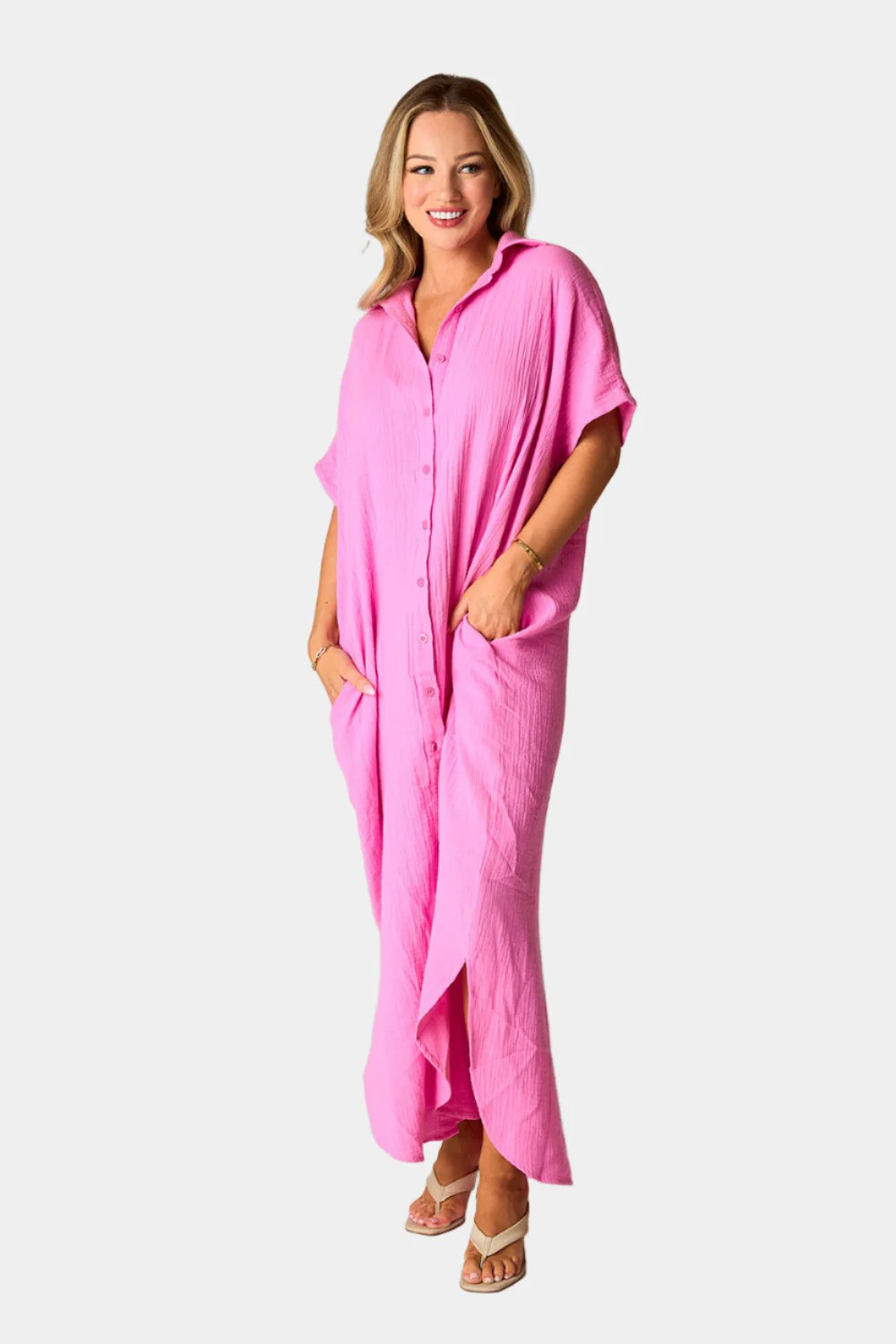 BuddyLove | Carmen Cover Up Maxi Dress | Blossom | BuddyLove