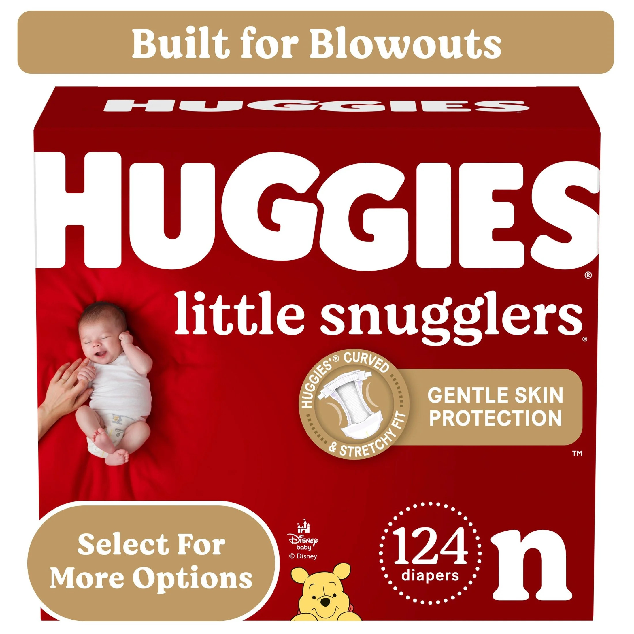 Huggies Little Snugglers Baby Diapers, Size Newborn (up to 10 lbs), 124 Ct (Select for More) | Walmart (US)