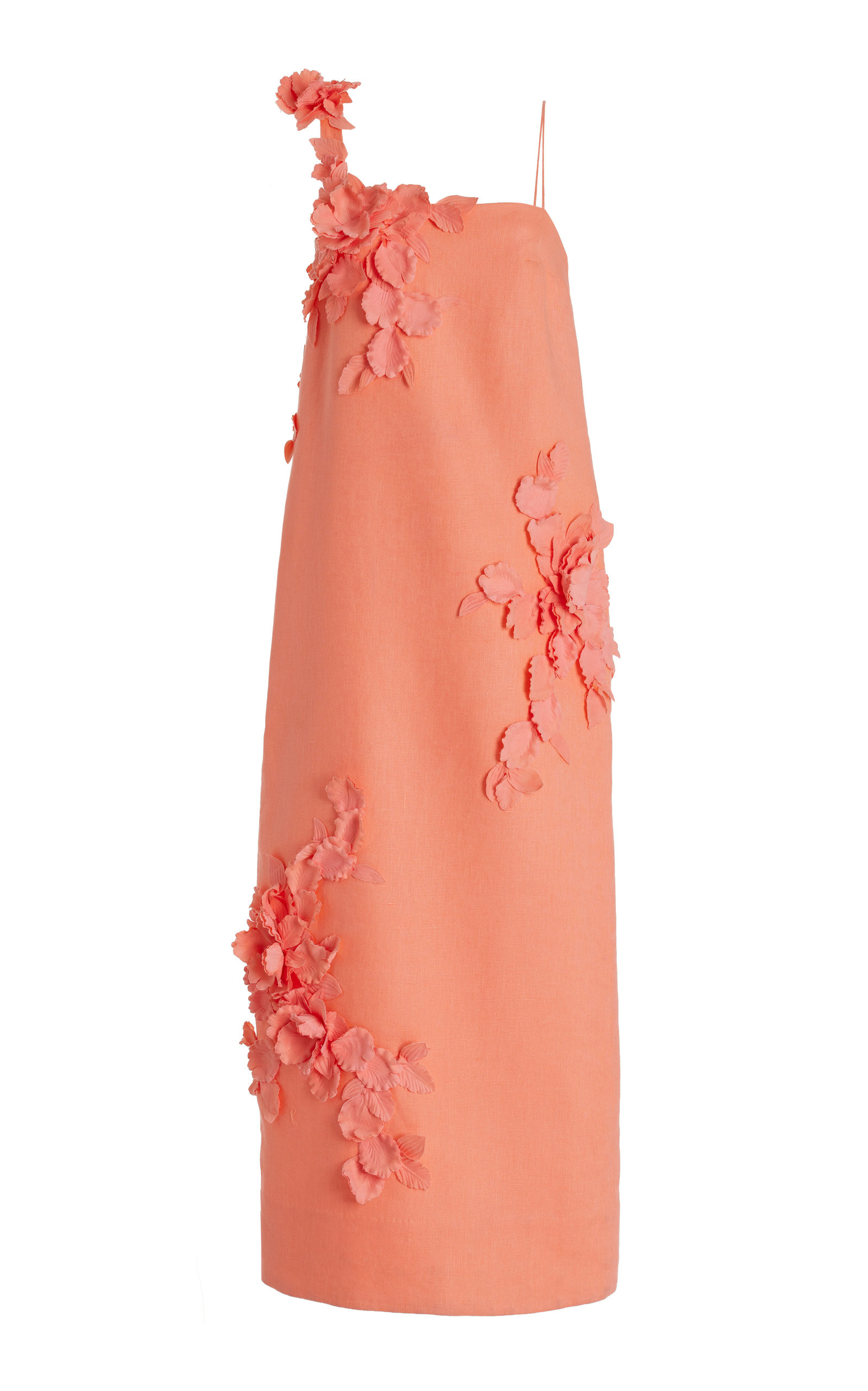 High Tide Lift Off Floral-Appliquéd Linen Maxi Dress | Moda Operandi (Global)