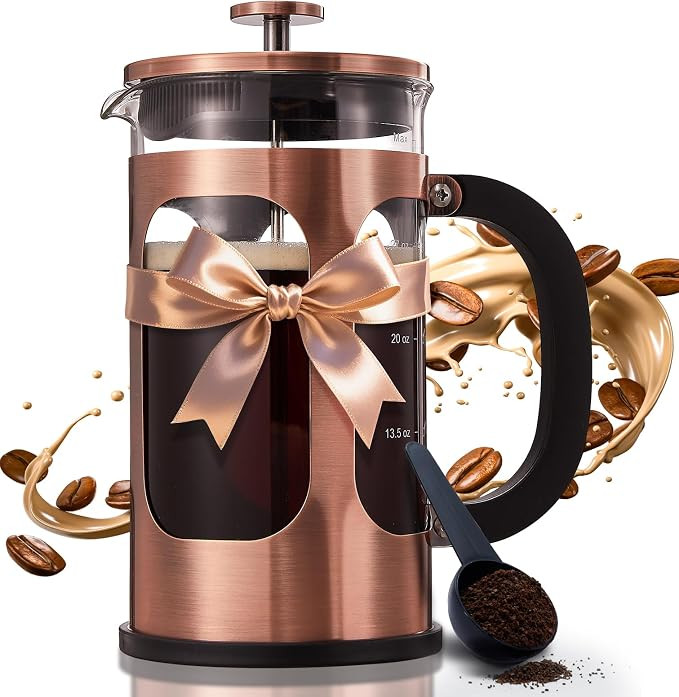 BAYKA 34oz 1 Liter French Press Coffee Maker,Mothers Day Gifts for Mom,Coffee Lover Gift,Heat Res... | Amazon (US)