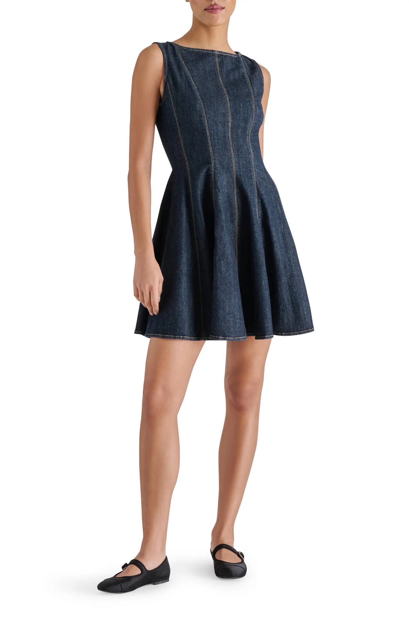Nili Denim Fit & Flare Minidress | Nordstrom