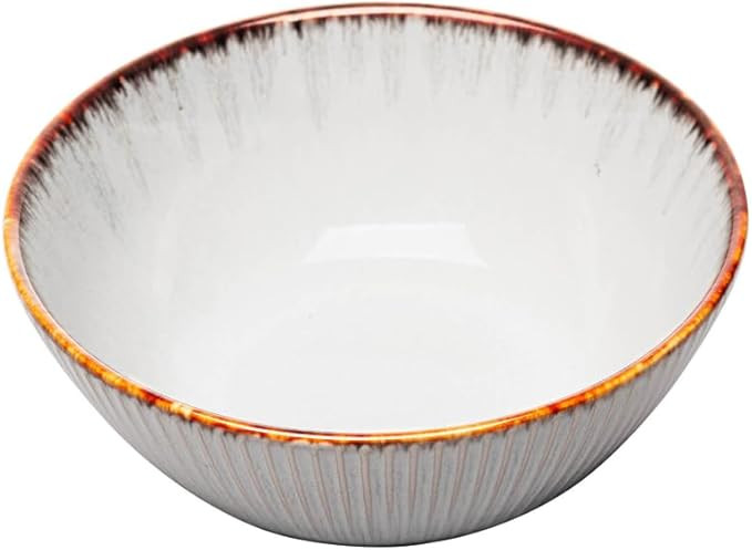 LYOR - Bowl de Cerâmica Linear Cinza 16cm x 7cm - Capacidade para 680ml | Amazon (BR)