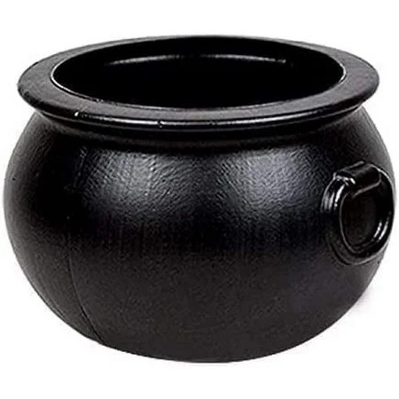 PMU Large Halloween Cauldron 16 Inch, Big Witch Plastic Cauldron Candy bowl Black, For Halloween Decor Pkg/1 | Walmart (US)