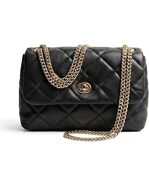 Apryl Quilted Crossbody Bags for Women - Shoulder Bag with Chain Purse Strap - Small Trendy Soft ... | Amazon (US)
