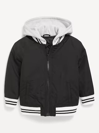 Hooded Zip-Front Bomber Jacket for Toddler Boys | Old Navy (US)