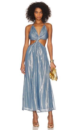 Bettina Dress in Ios Tendre Bleu | Revolve Clothing (Global)