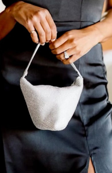 Next Best Thing Clutch Purse - Silver | Hazel and Olive