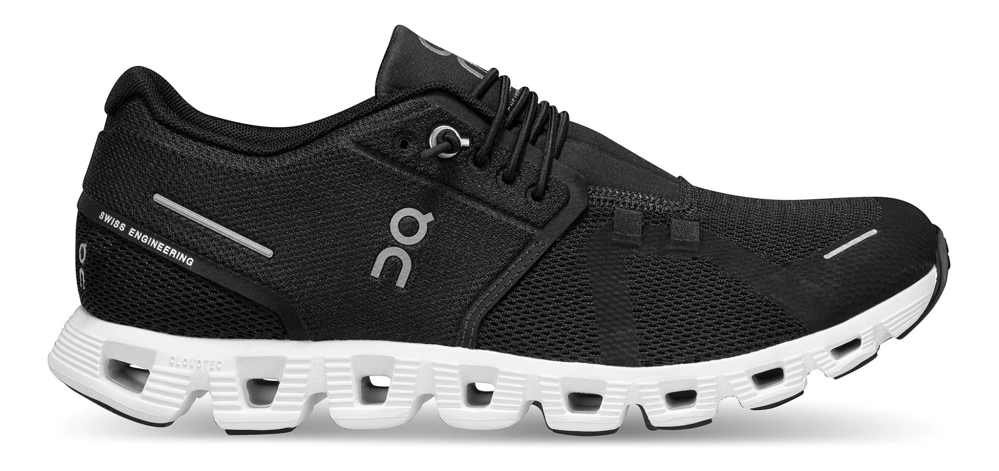 Women's On Cloud 5 - Black / White, Size: 6, Medium | Footwear - Road Runner Sports | Road Runner Sports