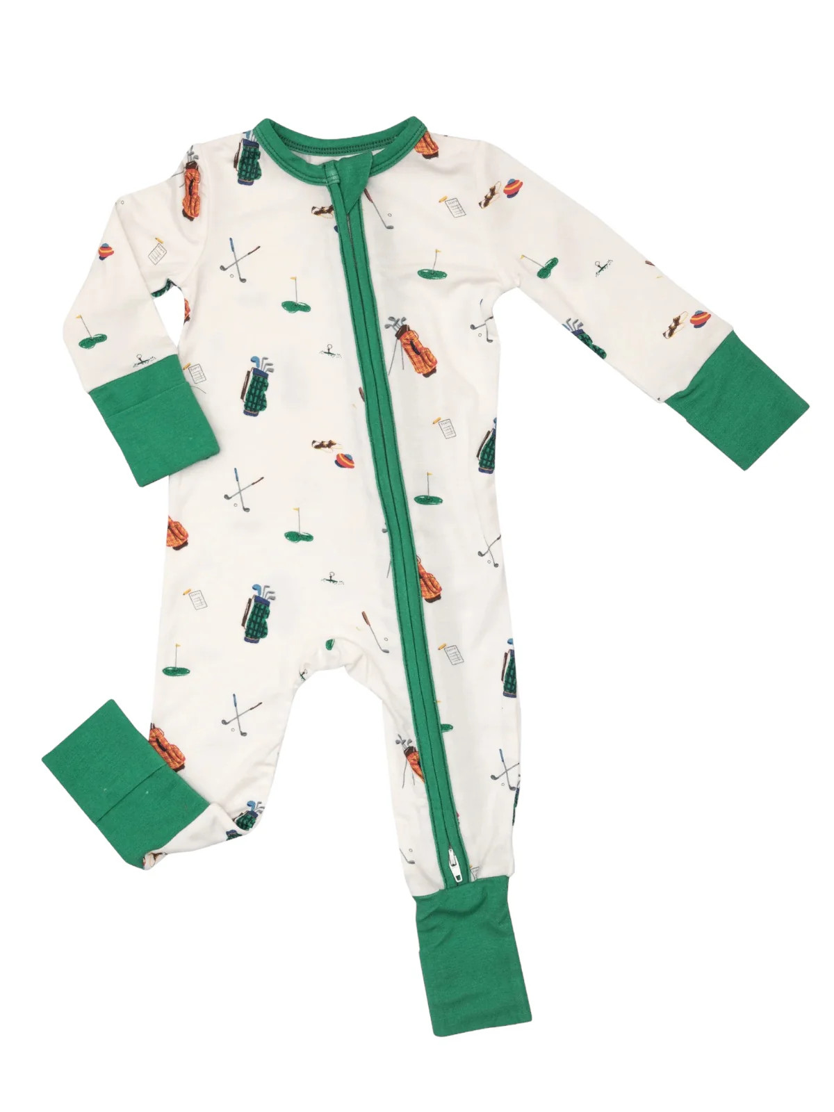 2 Way Zip Romper, Golf | SpearmintLOVE