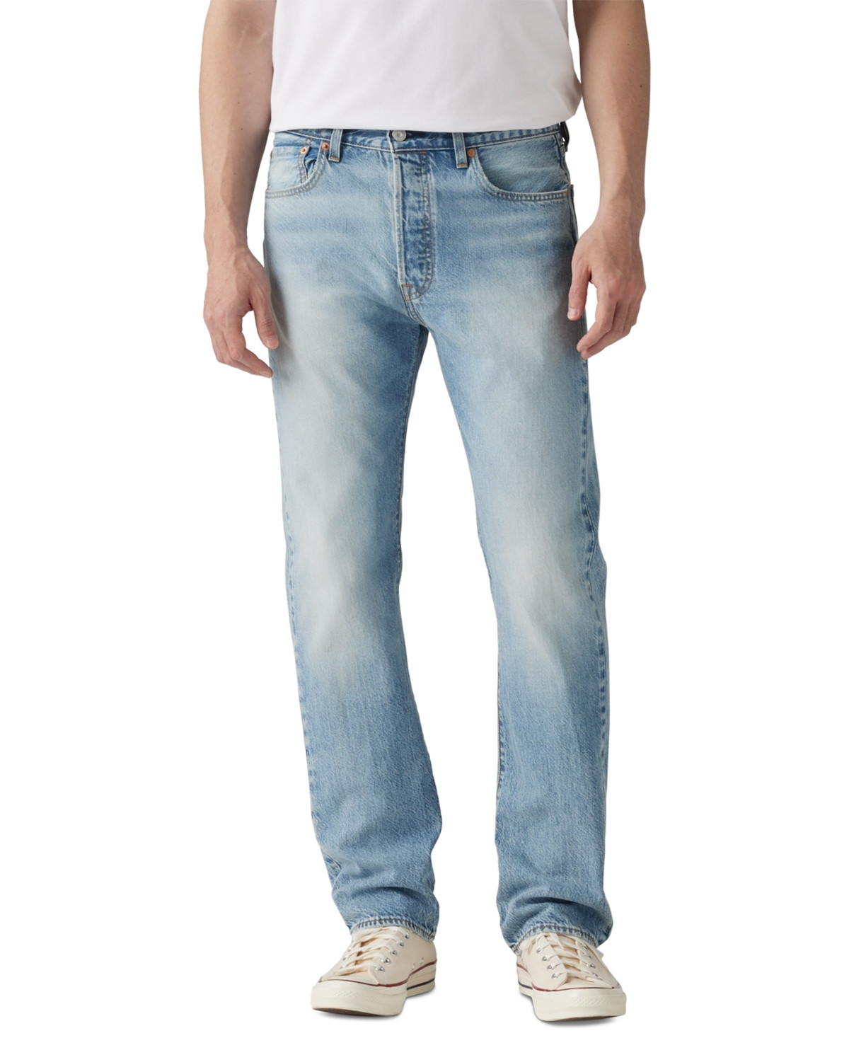 Levi's Men's 501 Original Straight-Fit Lightweight Denim Jeans - Stay Zen | Macy's