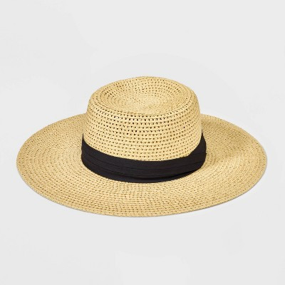 Women's Floppy Straw Boater Hat - A New Day™ | Target