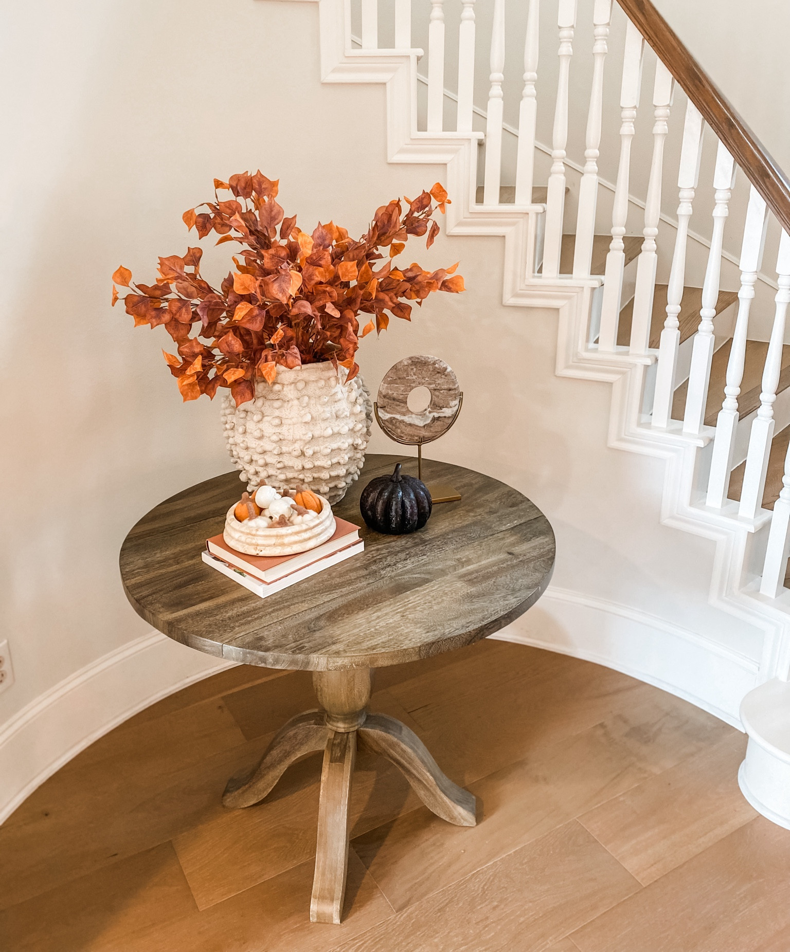 Fall entryway styling 