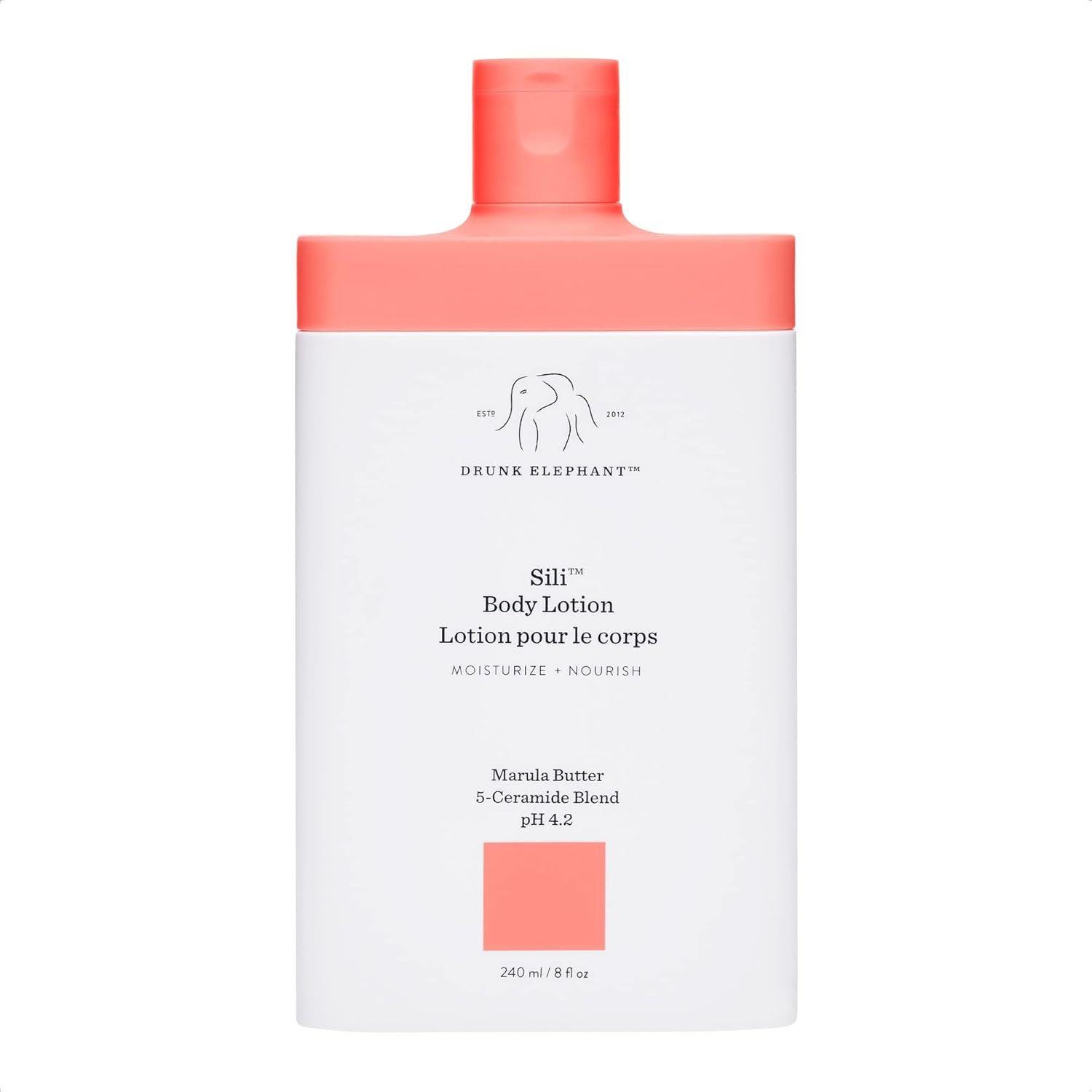 Drunk Elephant Sili Body Lotion - Deep, Calming Skin Moisturizer (240 mL / 8 Fl Oz) | Amazon (US)