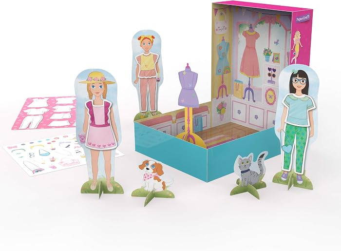 Educational Insights PaperCraft Sweet Boutique, Paper Dolls, Fashion Boutique Toy, Ages 3+ | Amazon (US)