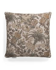 24x24 Jacobean Floral Oversized Feather Filled Pillow | TJ Maxx