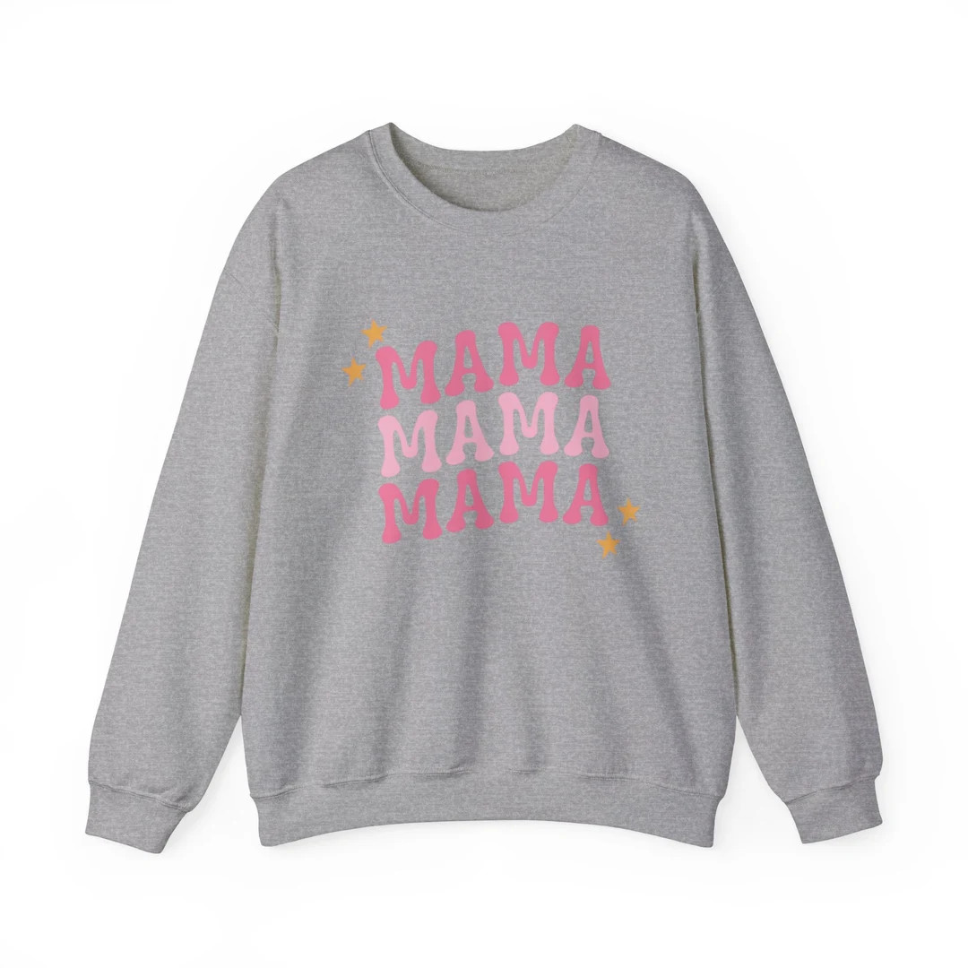 Mama Sweatshirt, Unisex Heavy Blend™ Crewneck Sweatshirt | Etsy (US)