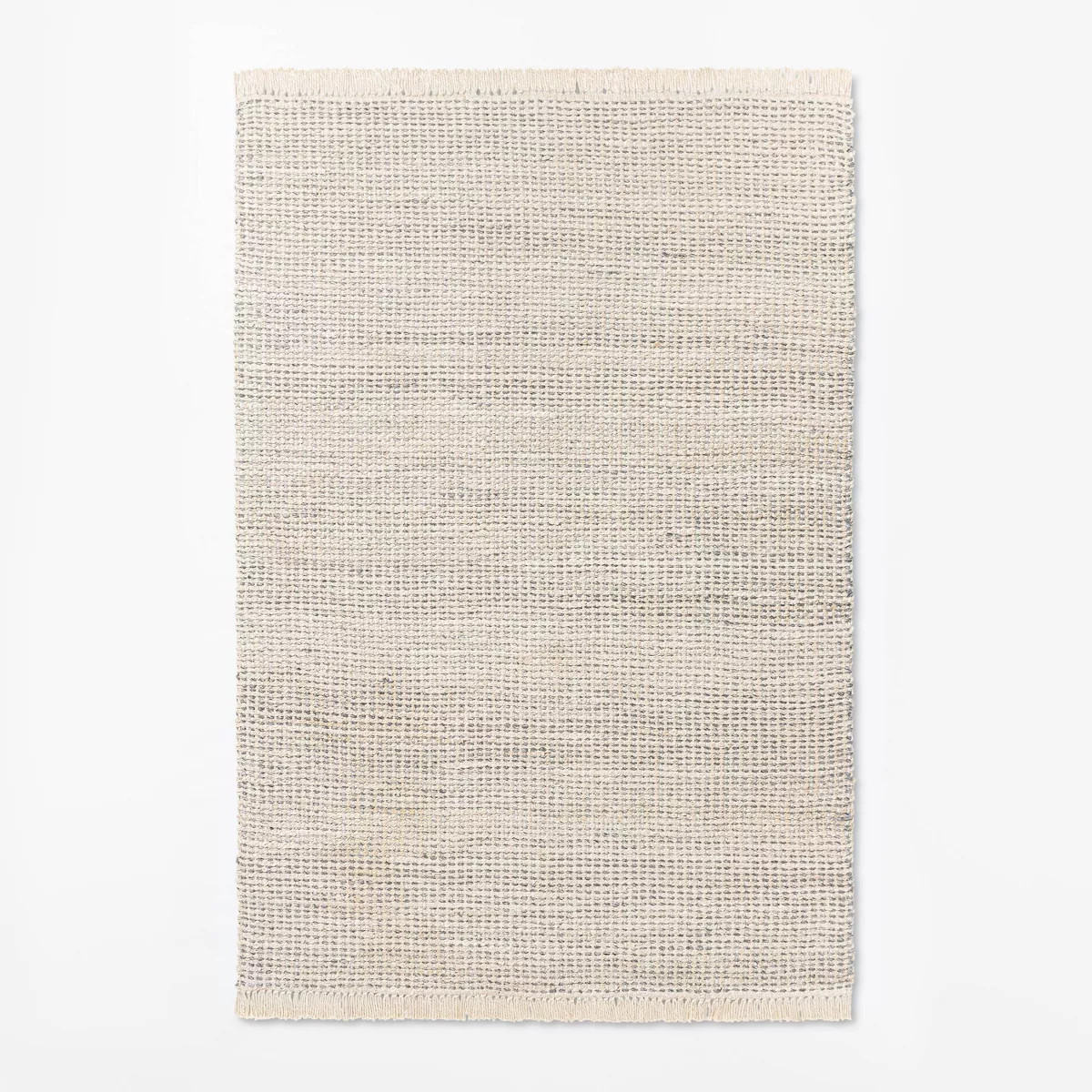 7'x10' Malibu Woven Jute Rug with Fringe Cream/Gray - Threshold™ designed with Studio McGee | Target