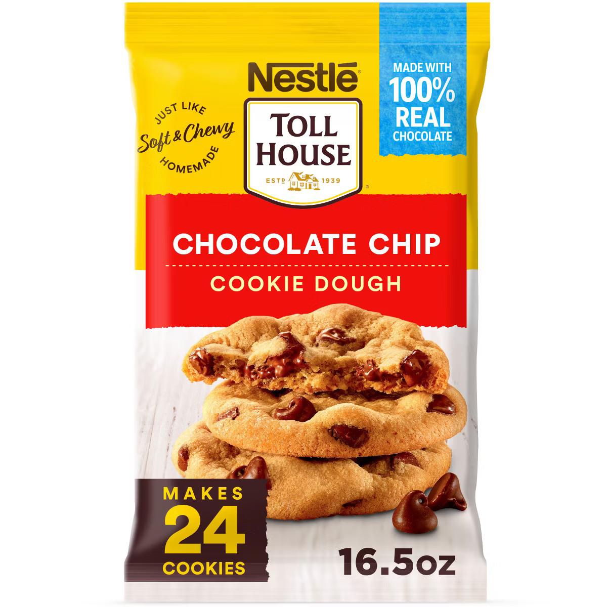 Nestle Toll House Chocolate Chip Cookie Dough - 16.5oz | Target