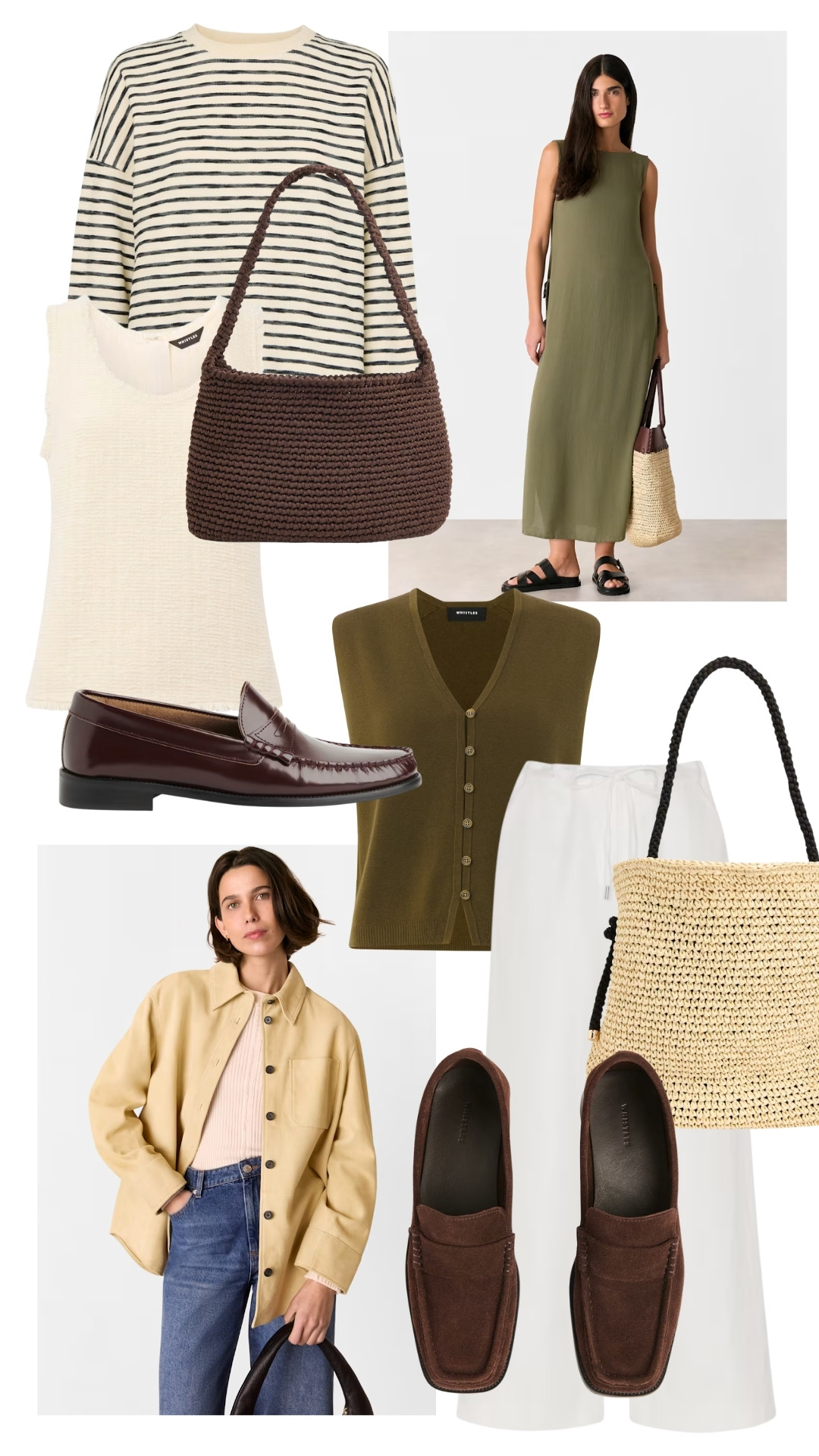 New In at Whistles. From chocolate square-toe suede loafers and a classic leather pair that Lucy Alston swears by, to lots of green, creams and stripes.

You can find more style content over on my Substack ’The Wardrobe Edit’ 

 

#LTKAprilSpotlight #LTKuk #LTKspring