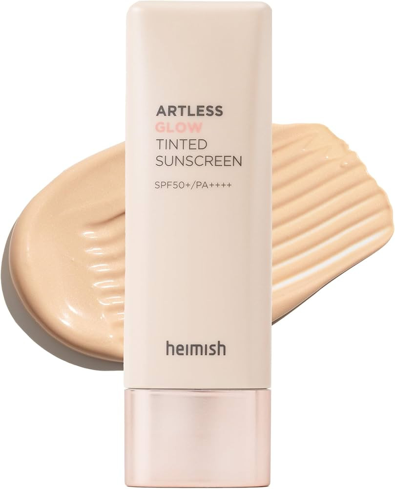 HEIMISH Artless Glow Tinted Sunscreen 1.35fl.oz/40ml, Multipurpose Makeup Base, Primer, Highlight... | Amazon (US)