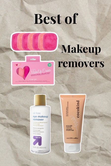 My all time favorite makeup removers, from an esthetician. / makeup wipes remover the original makeup eraser set clean ingredients eye makeup remover oil free oil to milk cleansing balm cocokind 

#LTKunder50 #LTKbeauty