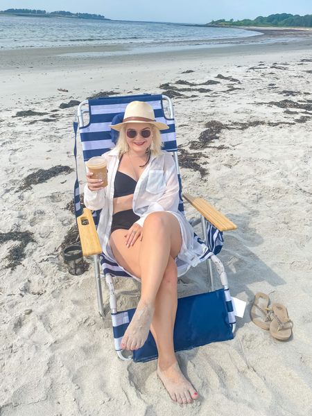I adore this cover-up from Pink Lily and this beach chair is a staple for beach days. 