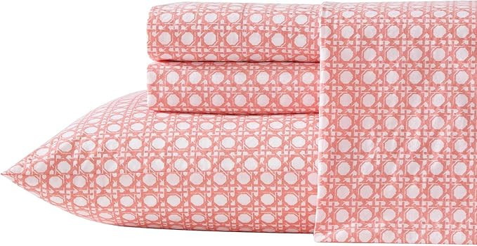 Tommy Bahama - King Bed Sheets, Crisp & Cool Cotton Percale Bedding with Matching Pillowcases, Li... | Amazon (US)