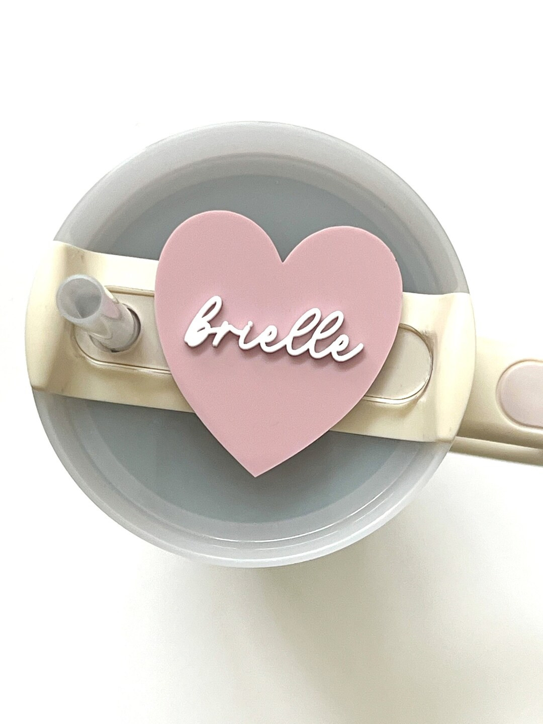 Heart Tumbler Name Plate 30oz/ 40oz - Etsy | Etsy (US)
