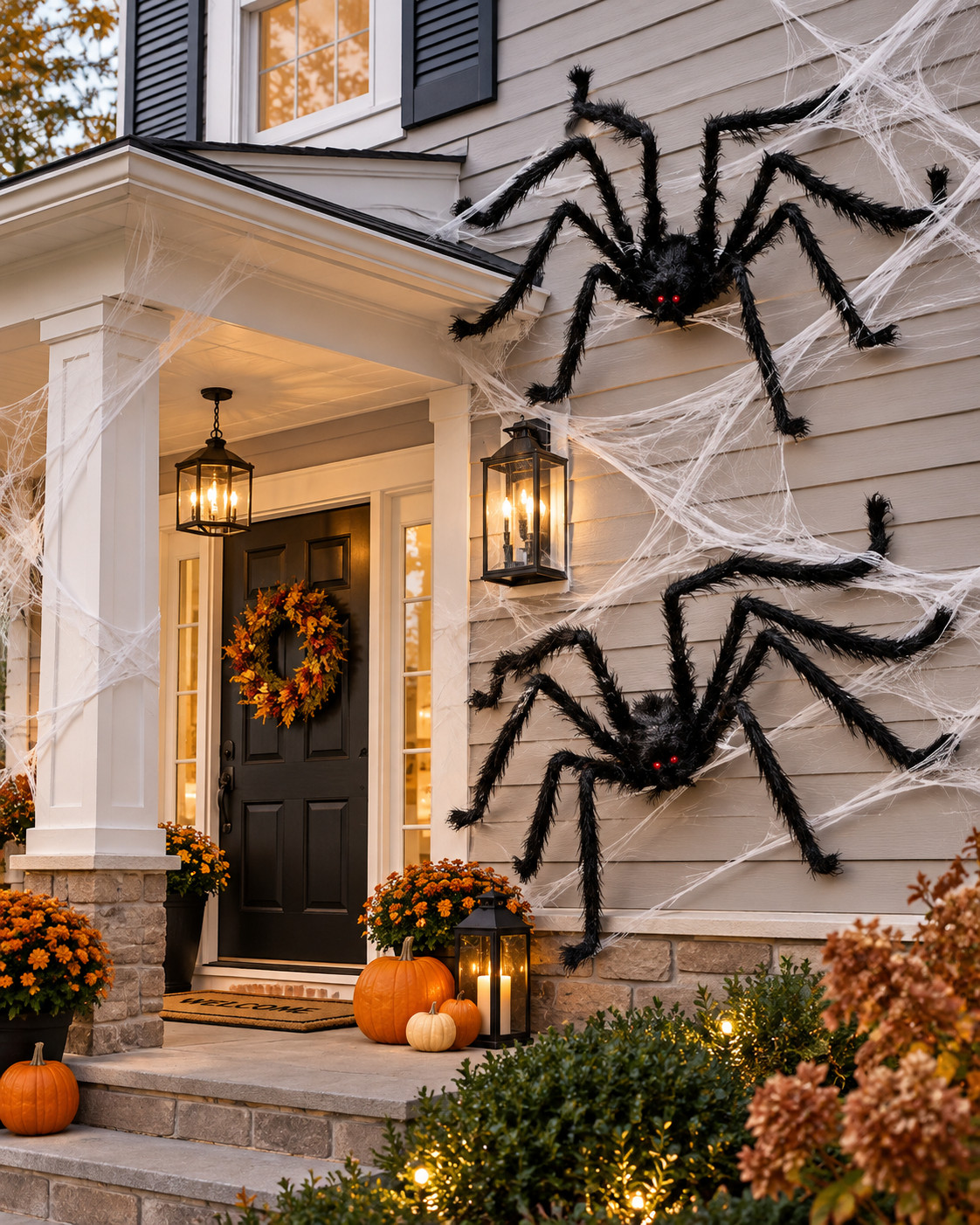 If your Halloween vibe is more creepy than cute, Amazon has you covered too. 💀🕷️ Think realistic skeletons, crawling spiders, dark bats, eerie ghosts, creepy jack-o’-lanterns and witch-inspired decor layered around the porch. A few pumpkins keep everything feeling seasonal while darker accents give the setup that haunted, dramatic look that’s so good for Halloween night.

#CreepyHalloweenDecor #AmazonHalloween #HauntedPorch #SkeletonDecor #SpiderDecor #GhostDecor #BatDecor #WitchDecor #JackOLantern #HalloweenPumpkins #OutdoorHalloweenDecor #ScaryHalloweenDecor #SpookyHome #HalloweenNight #HalloweenPorchIdeas 

 #LTKSeasonal #LTKHome #LTKSaleAlert