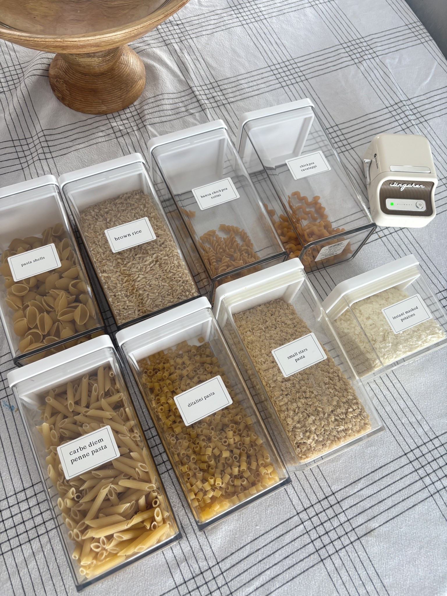 Getting organized this January! Love this little label maker. So easy to use and compact! 