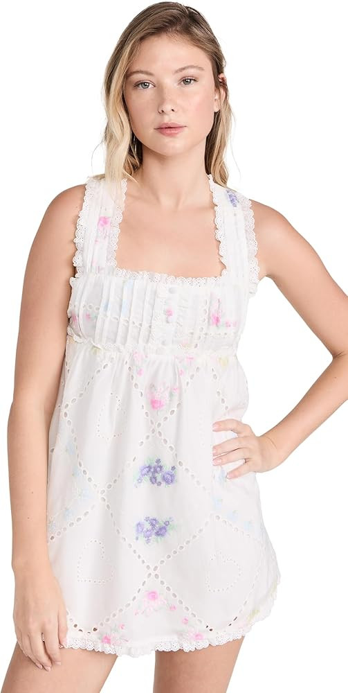For Love & Lemons Women's Andrea Mini Dress | Amazon (US)