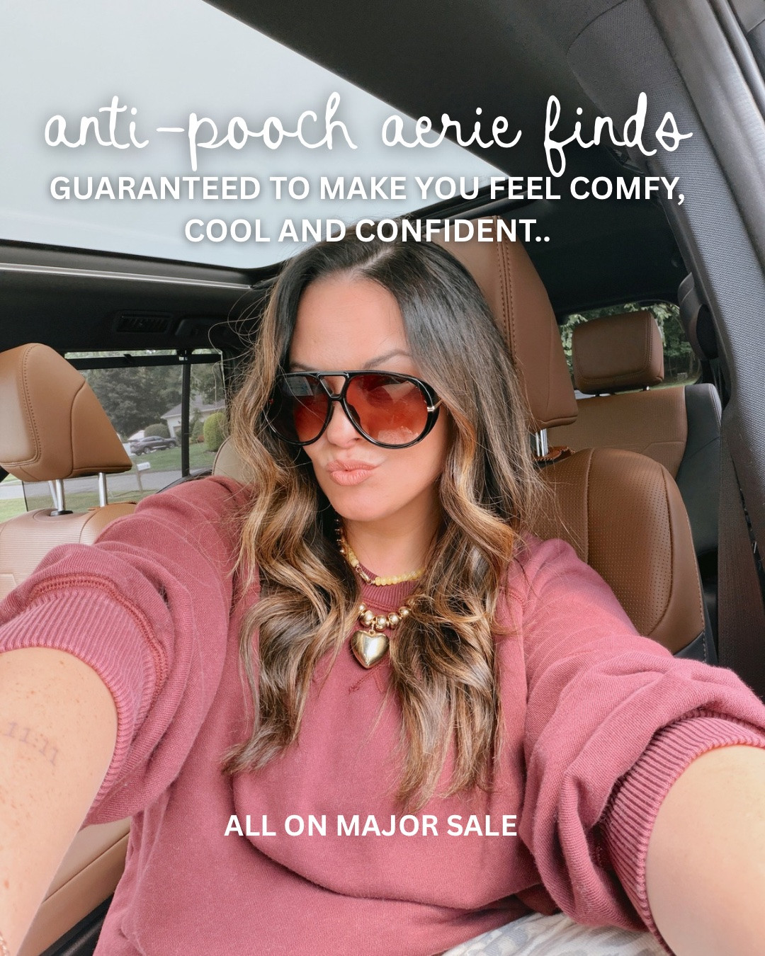 Obsessed with these brand new @Aerie finds that are mom pooch & midsize approved!! Wearing a large in everything and an XL in the leopard shorts!

#LTKootd #LTKmomlife #LTKMidsize