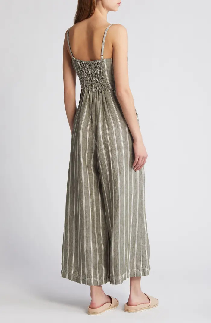 Sleeveless Wide Leg Linen Jumpsuit | Nordstrom Rack