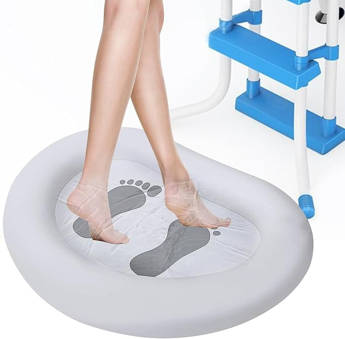 Inflatable Pool Foot Bath Basin, Foot Soaking Bath Basin Foot Bath for Pool Entry Ladder, Pool Fo... | Amazon (US)