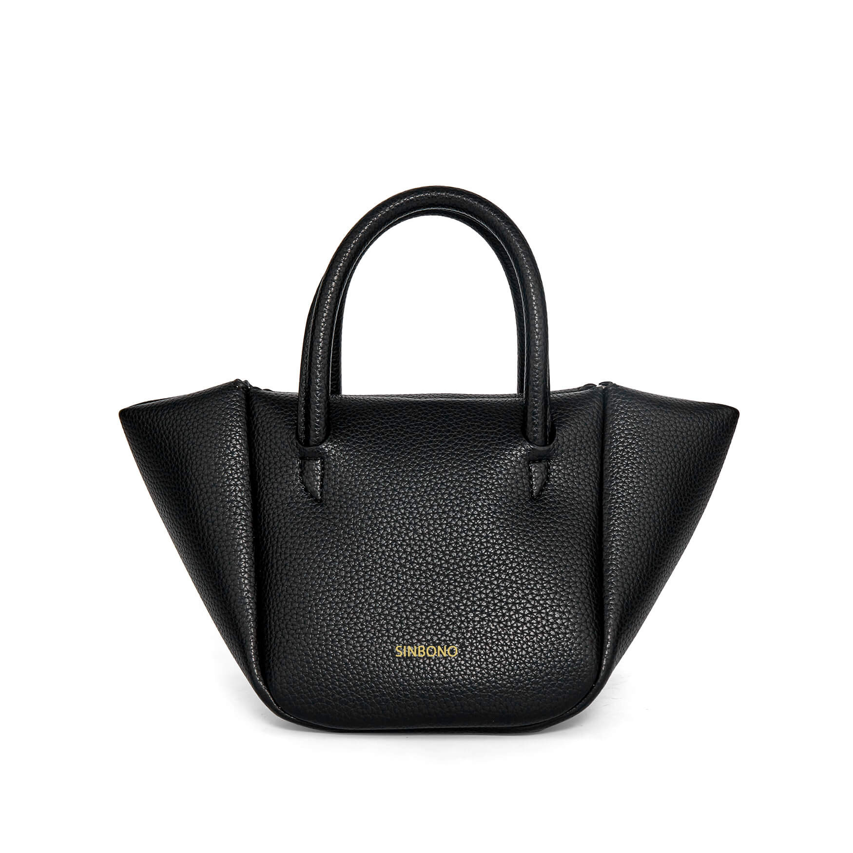 SINBONO Luxury Designer Black Bag- Women's Selena Ruched Hobo Bag | SINBONO INC.