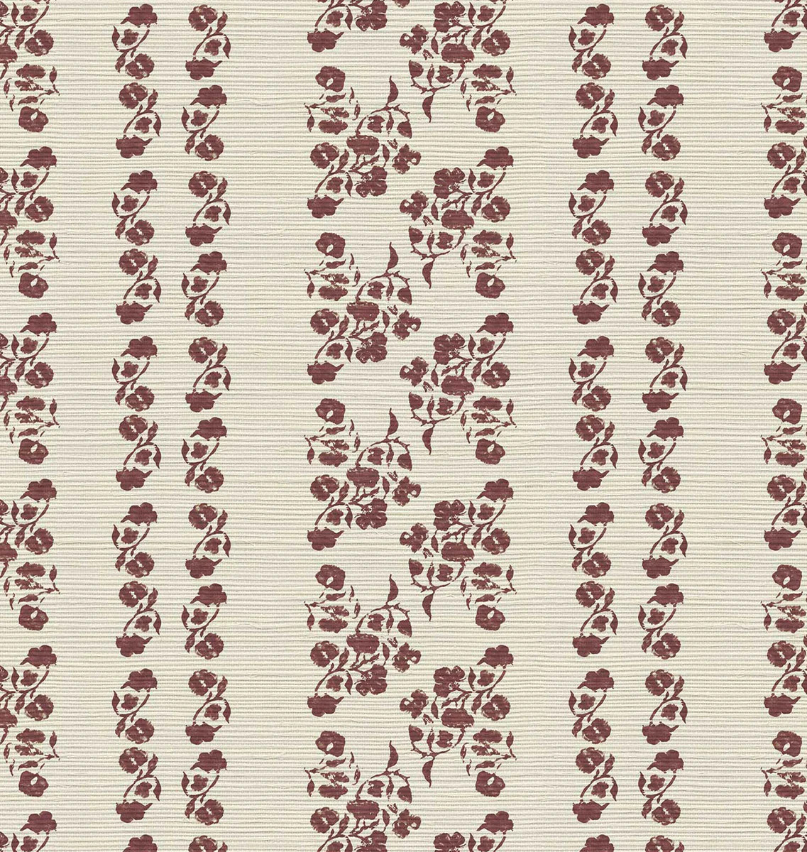 Marisol Stripe Grasscloth Wallpaper Cider Sample | Amber Interiors