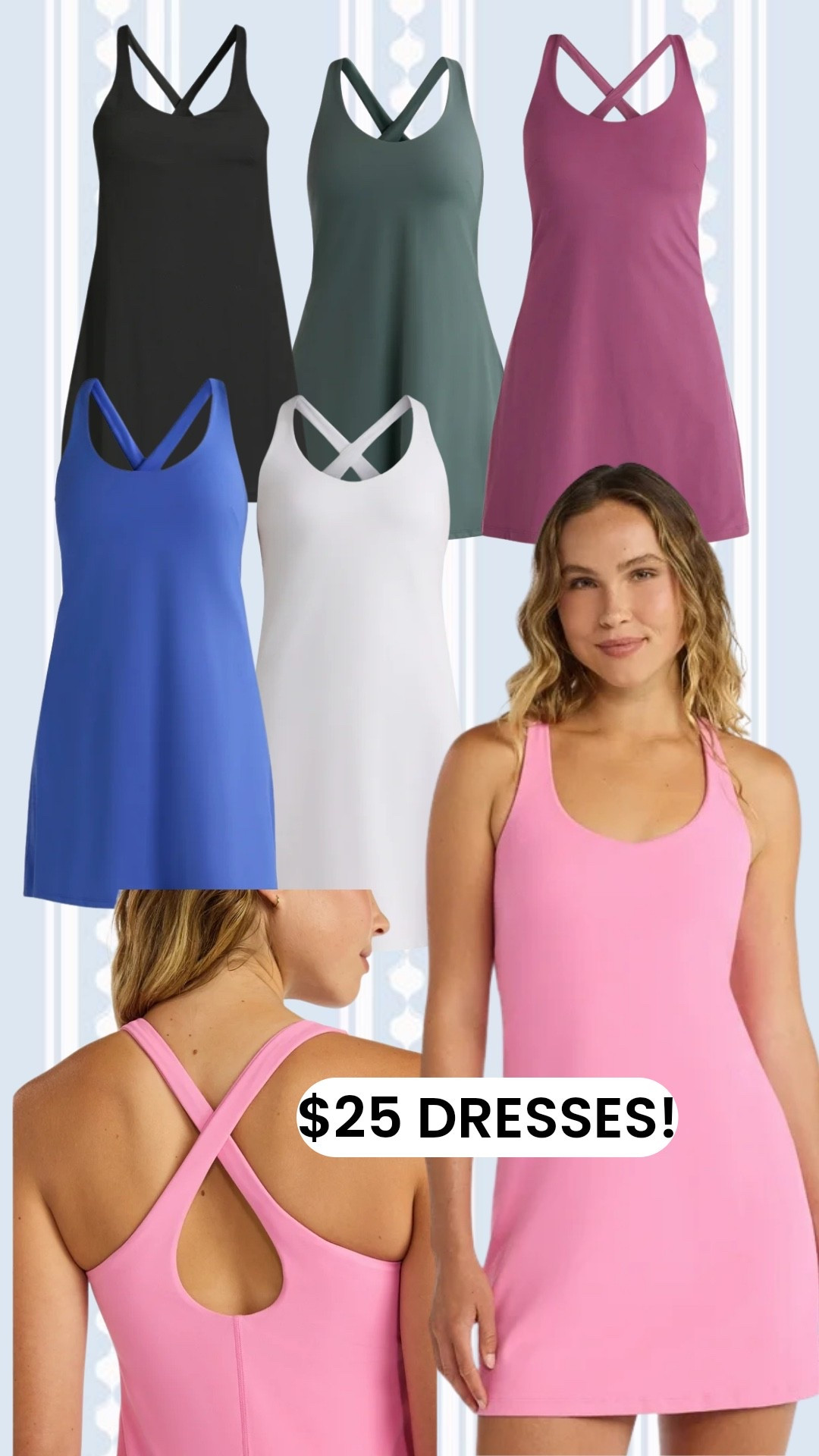$25 athletic dresses 👗 #walmart #athleticwear #workout 

#LTKmorningroutine #LTKselfcare #LTKActive