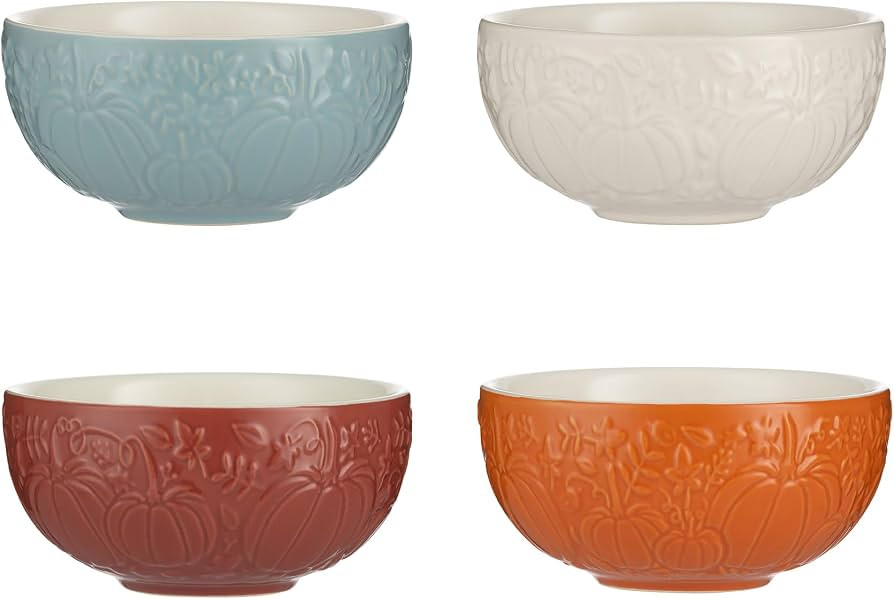 Mason Cash In The Pumpkin Patch 5.9oz Prep Bowls | Set of 4 | Amazon (US)