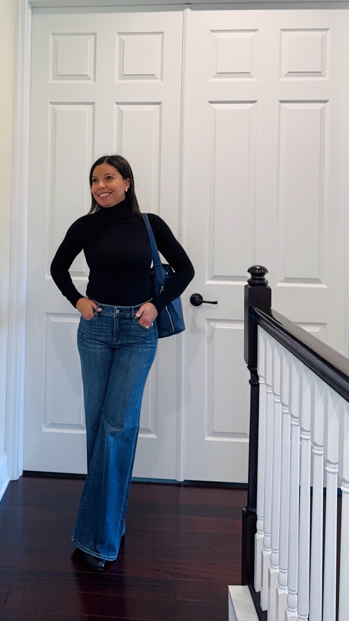 Sale Alert! My favorite wide leg jeans are currently on sale @whbm. These are very comfortable jeans & super fun to style throughout the year!🤩

Business Casual | Denim | Workwear | Fall Outfit

#LTKootd #LTKWorkwear #LTKOver40 #LTKPetite