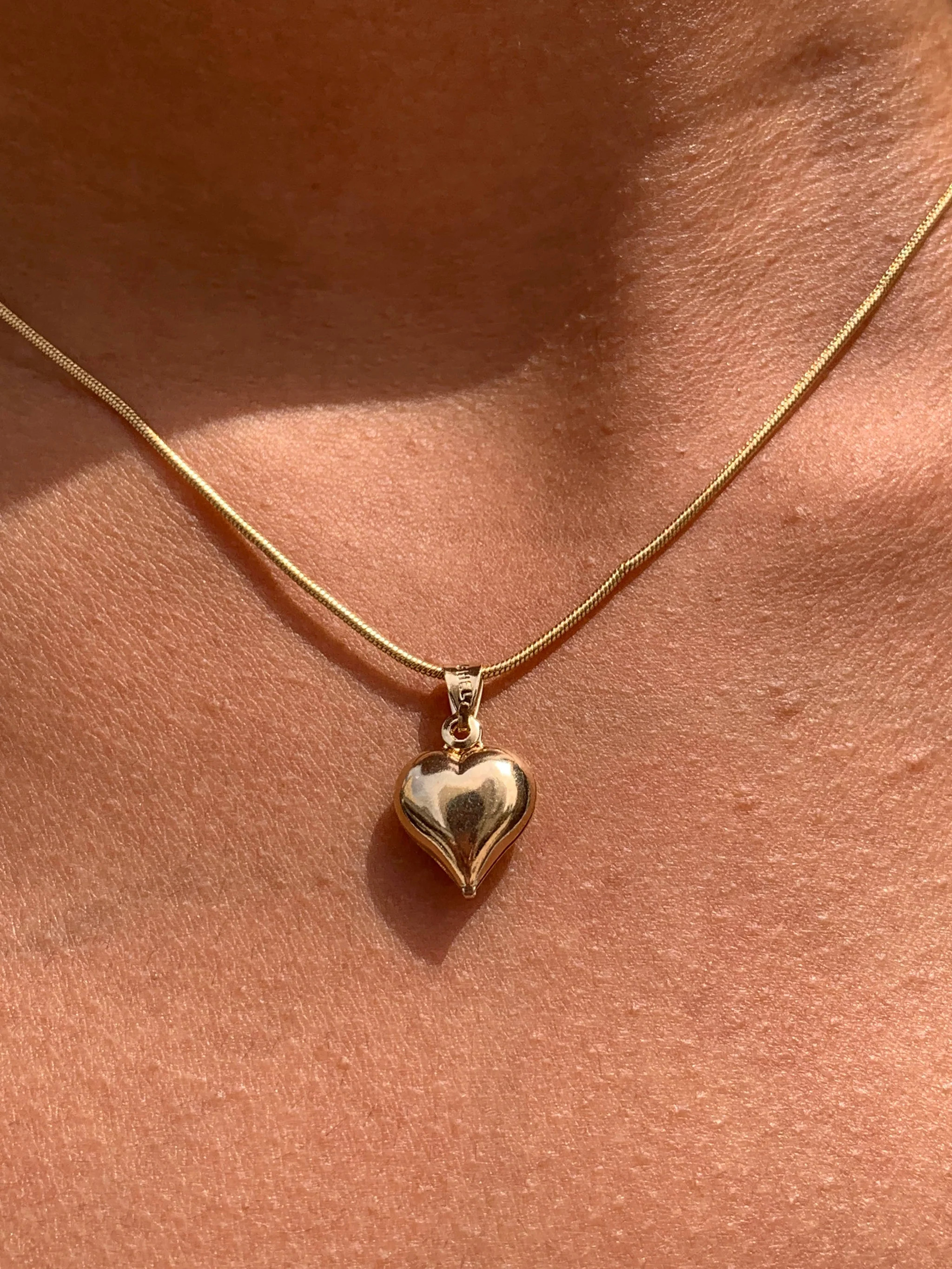 Gold Filled Heart Charm Necklace | Ascot + Hart