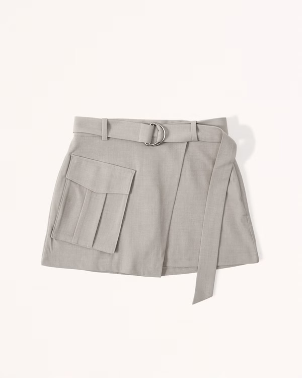Wrap-Front Utility Mini Skort | Abercrombie & Fitch (US)