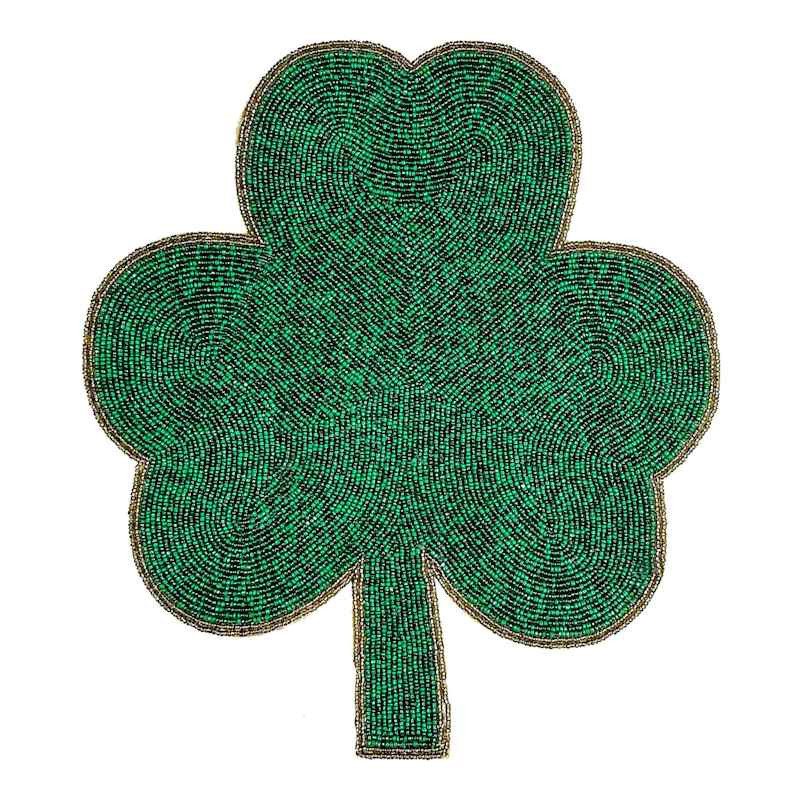 Fully Beaded Clover Placemat, 14" | At Home