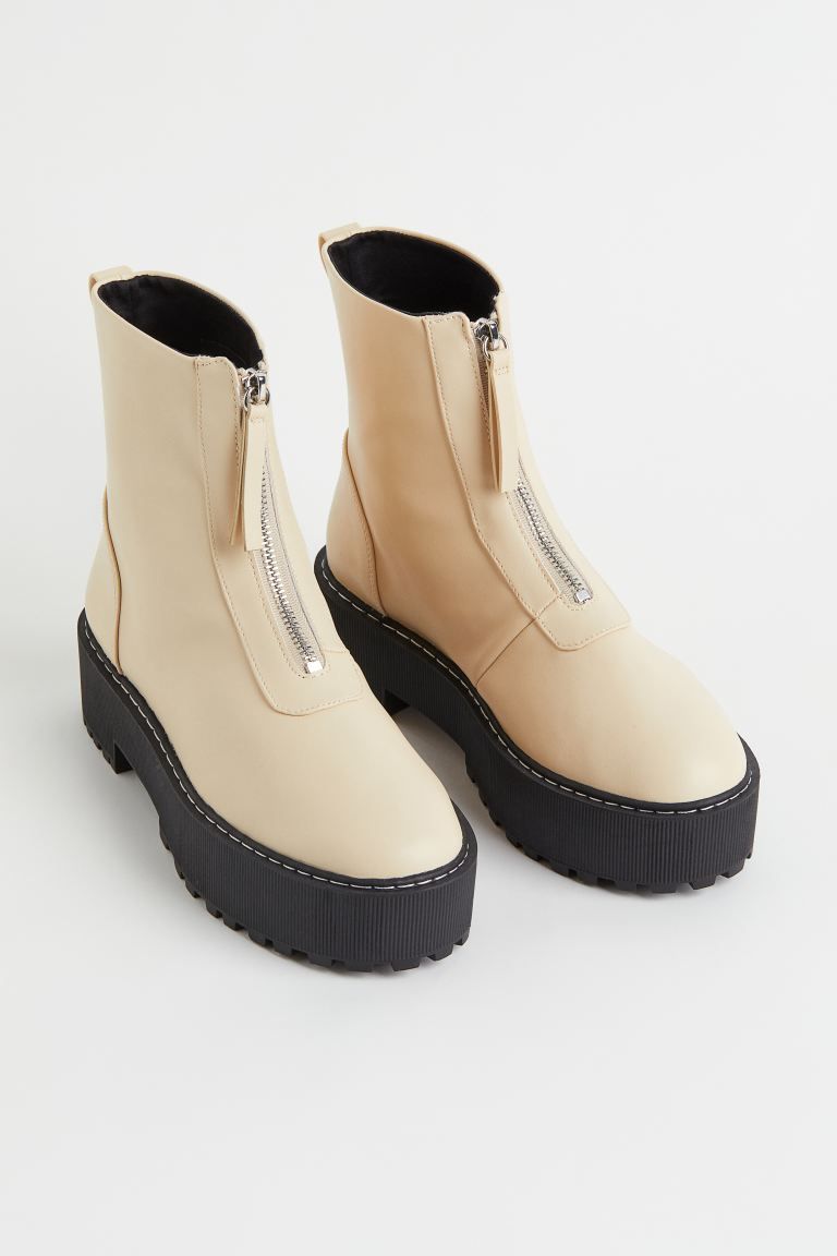 Chunky Zip-front Boots | H&M (US)