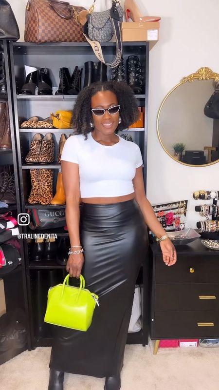 Faux Leather Maxi Skirt with a pop go color for Spring!!! I love this skirt because it’s tall girl friendly and hugs me in all the right places!!

#LTKshoecrush #LTKstyletip