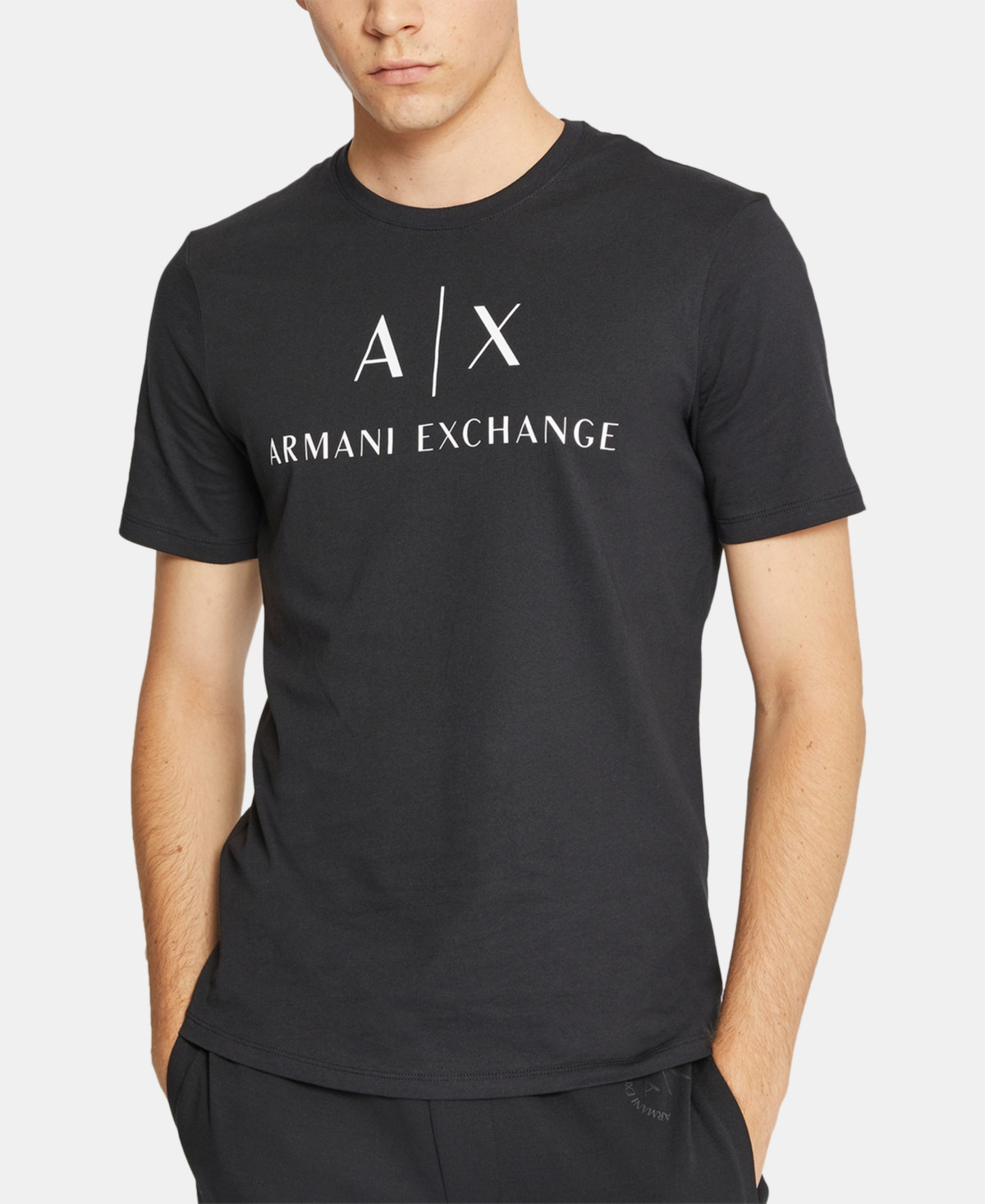 A X Armani Exchange Men's Graphic-Print Logo T-Shirt | Macys (US)