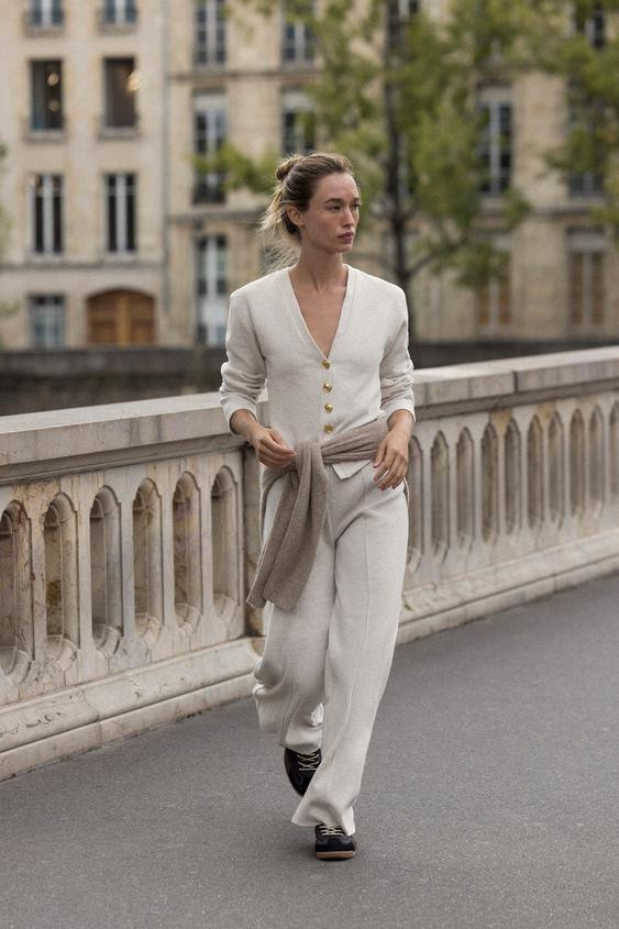 SOFT TOUCH PALAZZO PANTS | Zara US