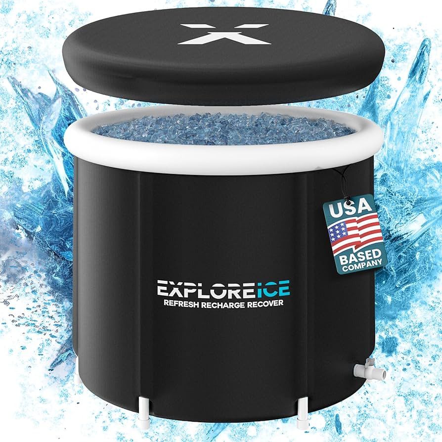Extra Large Cold Plunge Tub for Athletes - Portable Ice Bath Barrel for Cold Therapy, Premium Out... | Amazon (US)